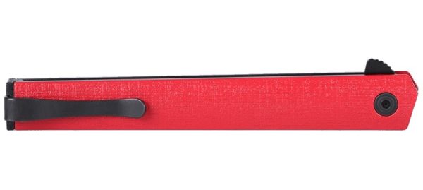 NÓŻ CRKT 7097RK - CEO FLIPPER RED/BLACK BLADE-4