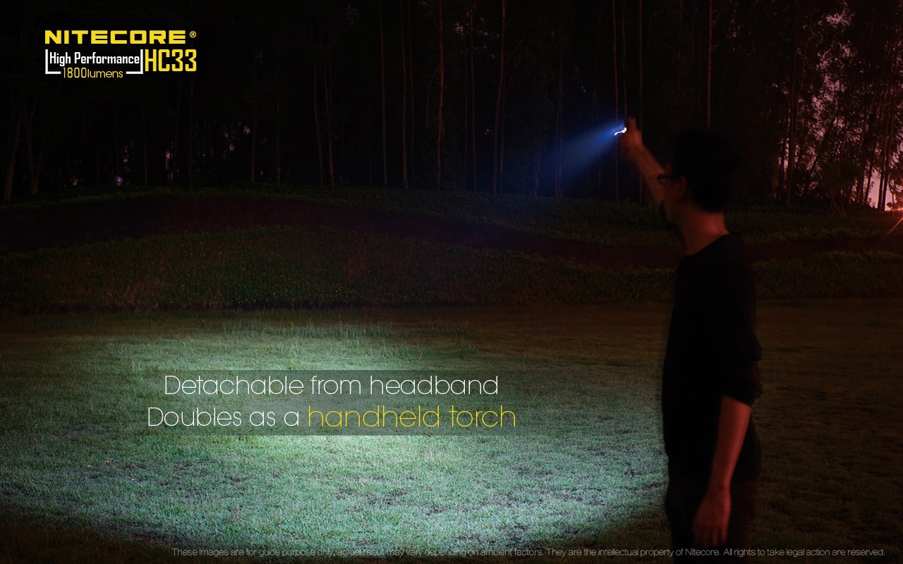 Światło S.O.S.: Tak | Maksymalny czas pracy (godz.): 330 | Zasięg wiązki światła (m): 187 | Baterie w zestawie: 1x 18650 | Wodoodporna: Tak - do 2 metrów | Baterie (kompatybilne): 1 x 18650 lub 2 x CR123 | Światło stroboskopowe: tak | Źródło światła: Dioda CREE XHP35 HD LED | Moc światła (L): 1800 | Waga (g): 51 - LifeGun.pl Czołówka Nitecore HC33 1800 lumenów-5