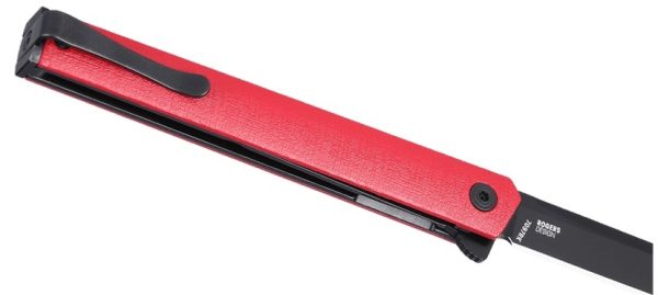 NÓŻ CRKT 7097RK - CEO FLIPPER RED/BLACK BLADE-5