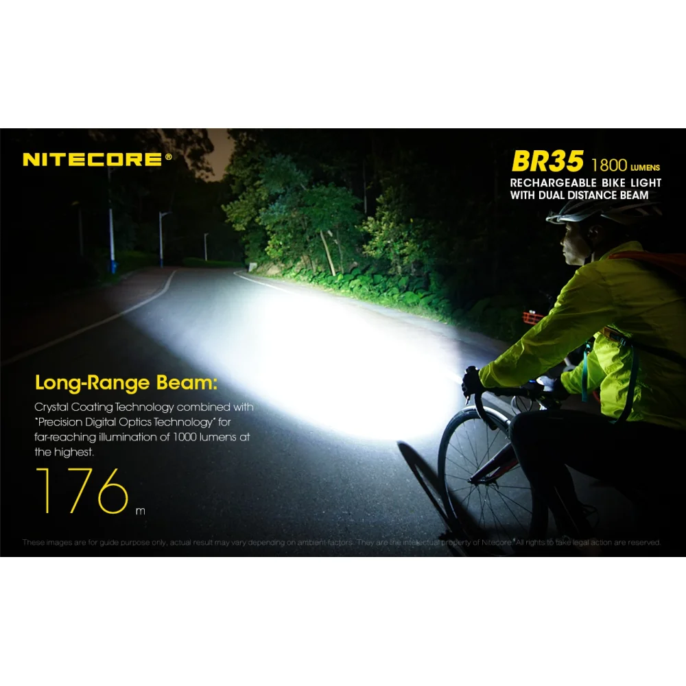 Latarka Rowerowa Nitecore BR35 1800 Lumenów 9 Latarka Rowerowa Nitecore BR35 1800 Lumenów