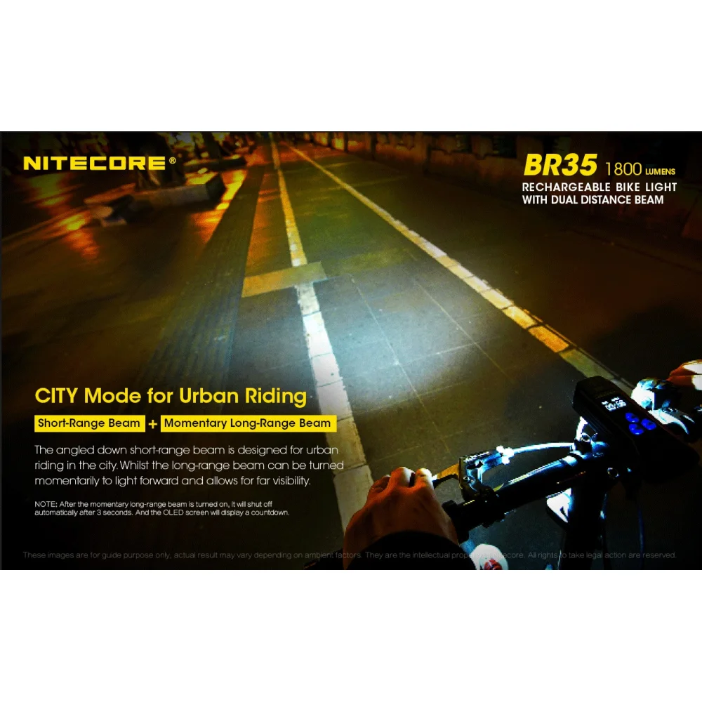 Latarka Rowerowa Nitecore BR35 1800 Lumenów 12 Latarka Rowerowa Nitecore BR35 1800 Lumenów