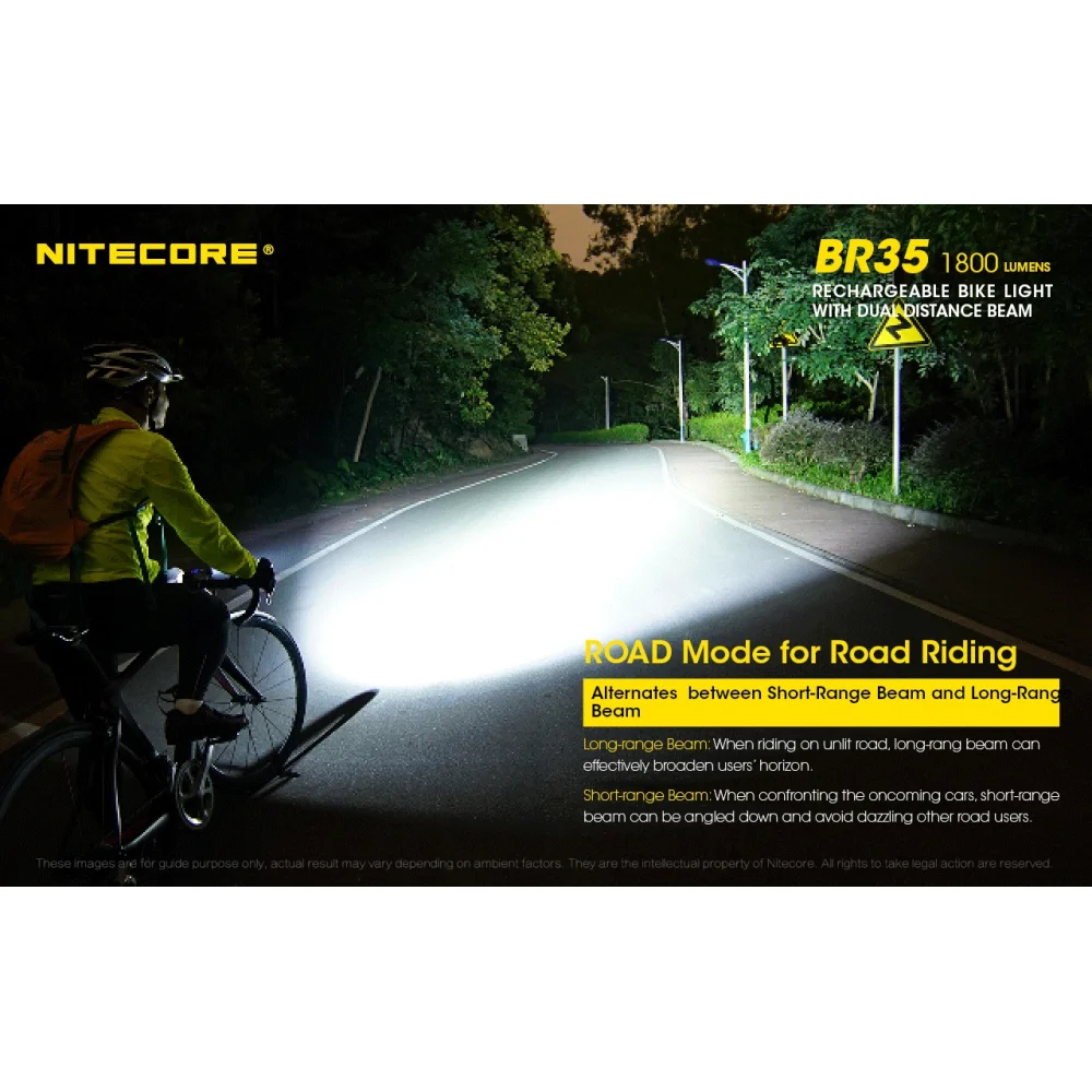 Latarka Rowerowa Nitecore BR35 1800 Lumenów 13 Latarka Rowerowa Nitecore BR35 1800 Lumenów