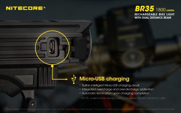 Latarka Rowerowa Nitecore BR35 1800 Lumenów-18