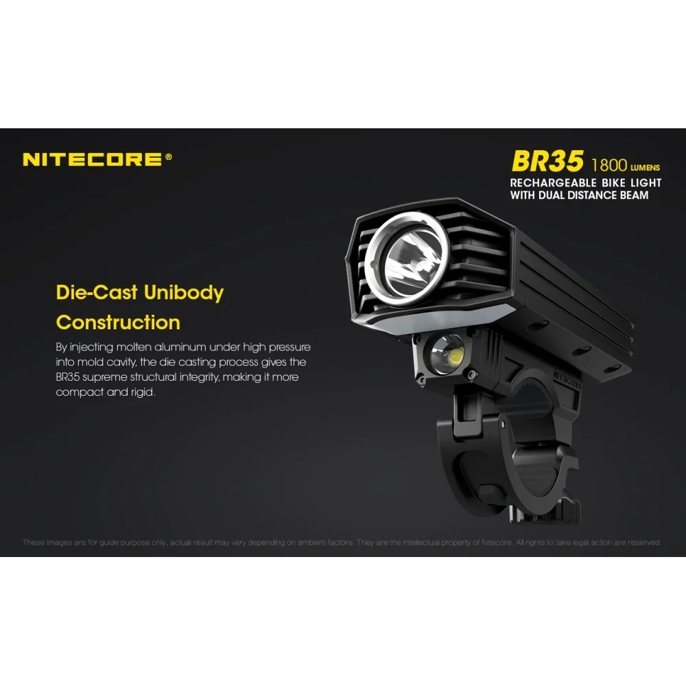 Latarka Rowerowa Nitecore BR35 1800 Lumenów 20 Latarka Rowerowa Nitecore BR35 1800 Lumenów