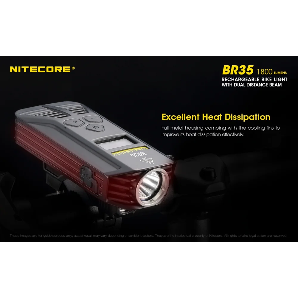 Latarka Rowerowa Nitecore BR35 1800 Lumenów 22 Latarka Rowerowa Nitecore BR35 1800 Lumenów