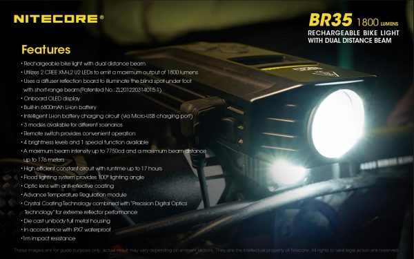 Latarka Rowerowa Nitecore BR35 1800 Lumenów-27