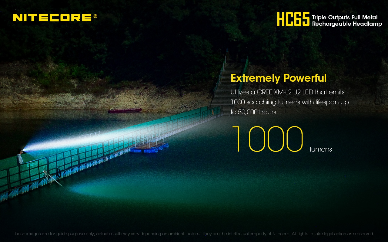 Czołówka marki Nitecore o mocy 1000 lumenów charakteryzuje się nie tylko niezawodnością, ale również funkcjonalnością. Posiada aż trzy źródła światła. Główna dioda emituje światło o maksymalnej mocy 1000 lumenów sięgające nawet na 110 metrów. Czerwone światło jest przydatne szczególnie wtedy, gdy potrzebujemy światła, a nie chcemy pogarszać swojej zdolności widzenia w nocy. Światło czerwone w - LifeGun.pl Czołówka Nitecore HC65 1000 Lumenów-6