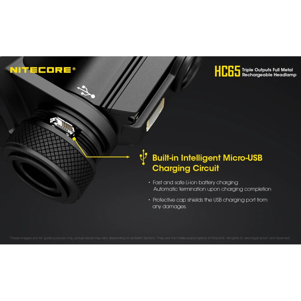 Czołówka Nitecore HC65 1000 Lumenów 12 Czołówka Nitecore HC65 1000 Lumenów