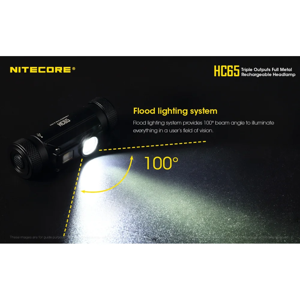 Czołówka Nitecore HC65 1000 Lumenów 18 Czołówka Nitecore HC65 1000 Lumenów