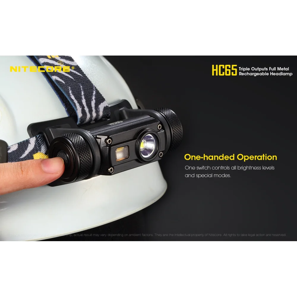Czołówka Nitecore HC65 1000 Lumenów 20 Czołówka Nitecore HC65 1000 Lumenów