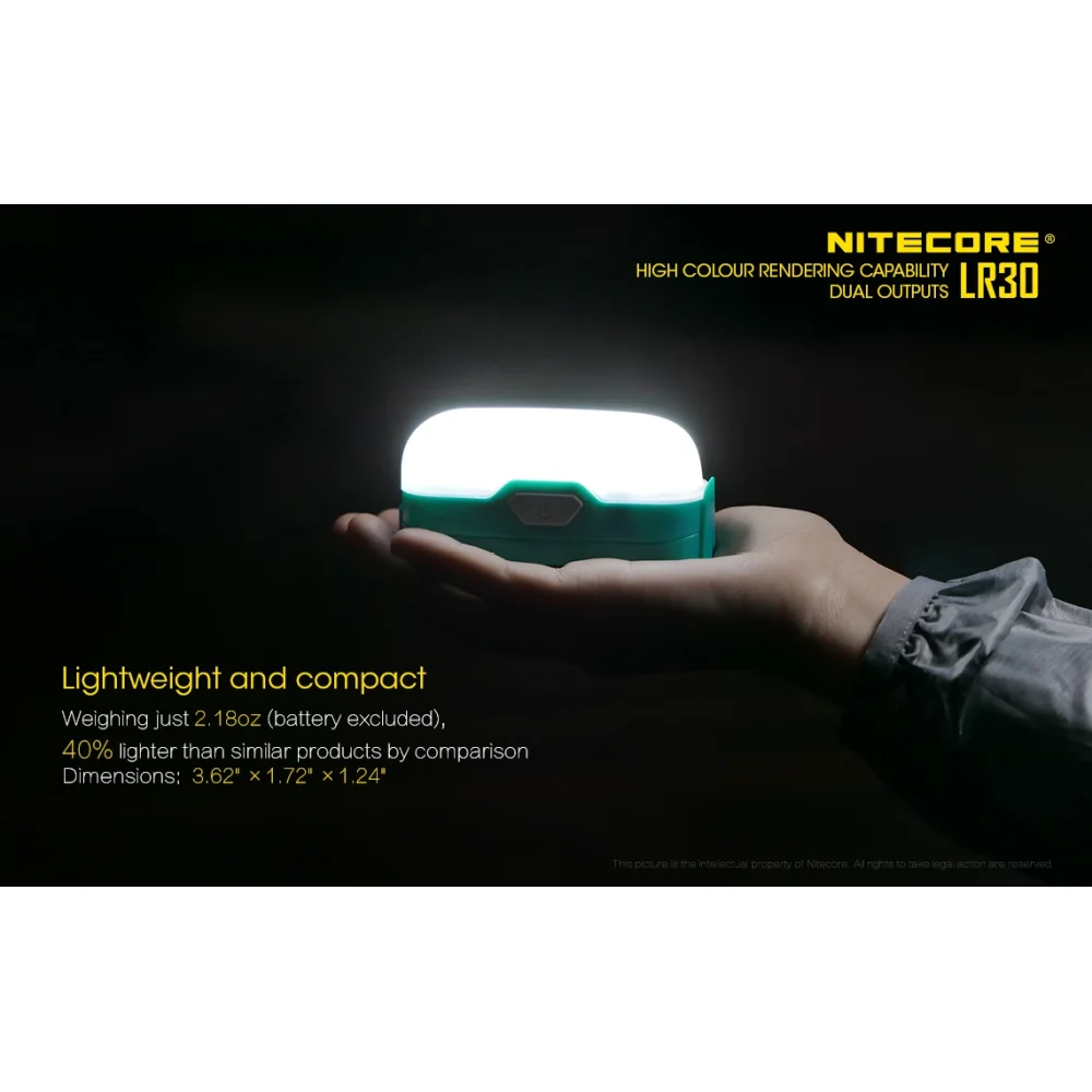 Latarka Nitecore LR30 205 lumenów Niebieska 5 Latarka Nitecore LR30 205 lumenów Niebieska