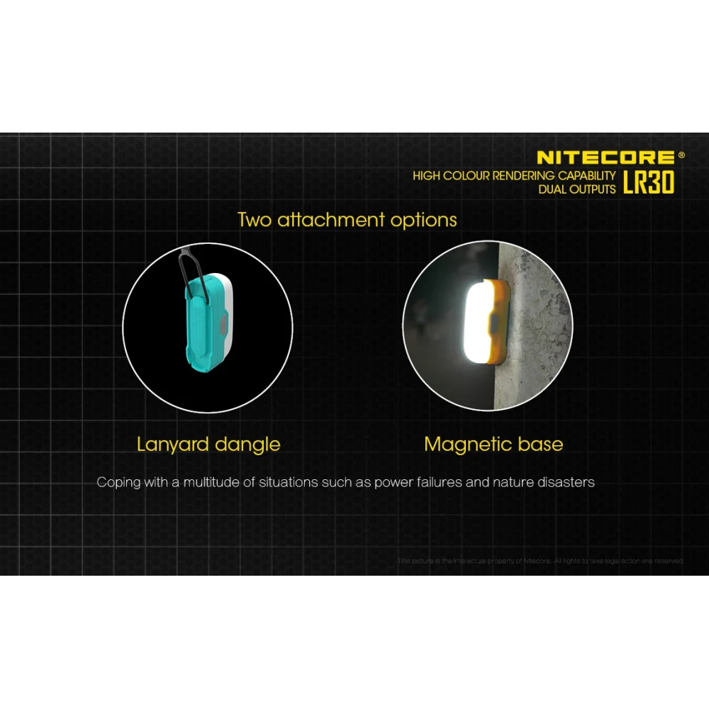 Latarka Nitecore LR30 205 lumenów Niebieska 8 Latarka Nitecore LR30 205 lumenów Niebieska