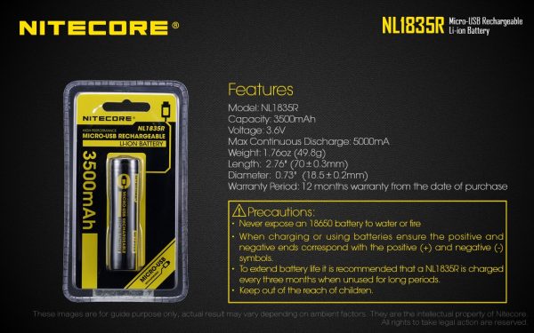 Akumulator Nitecore NL1835R 3500mAh-12
