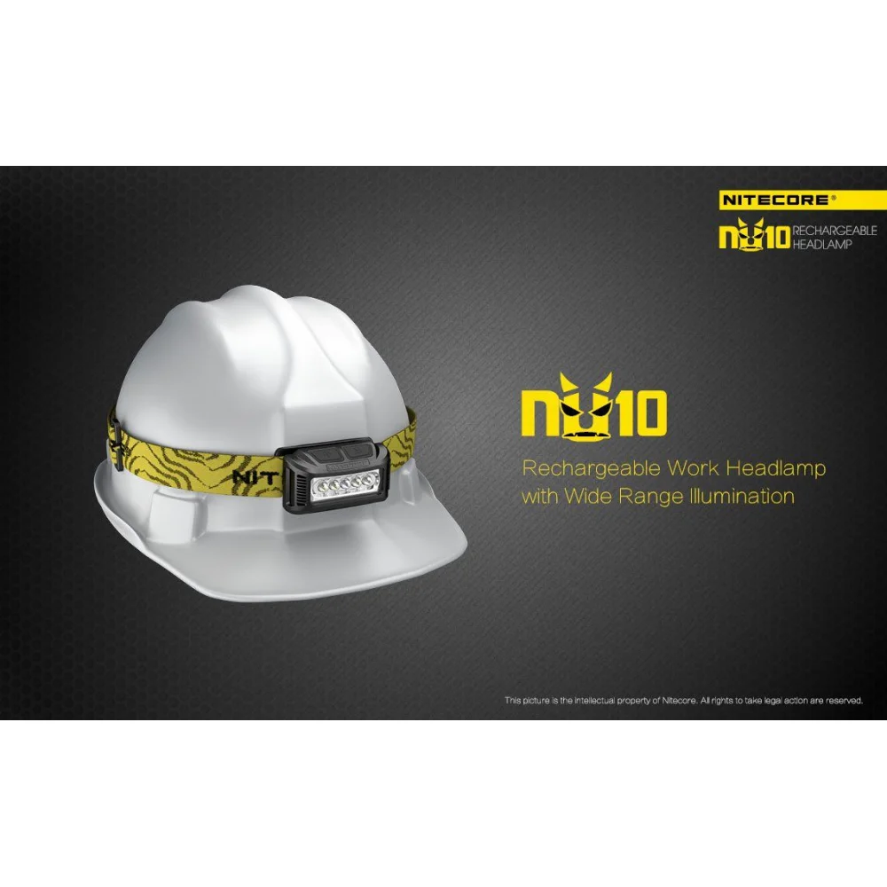 Czołówka Nitecore NU10 160 Lumenów Czarna 8 Czołówka Nitecore NU10 160 Lumenów Czarna