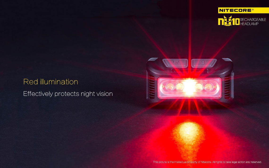 Światło S.O.S.: Tak | Maksymalny czas pracy (godz.): 150 | Zasięg wiązki światła (m): 35 | Baterie w zestawie: Tak | Wodoodporność: Tak | Światło stroboskopowe: nie | Waga (g): 65 | Moc światła (L): 160 - LifeGun.pl Czołówka Nitecore NU10 160 Lumenów Czarna-17