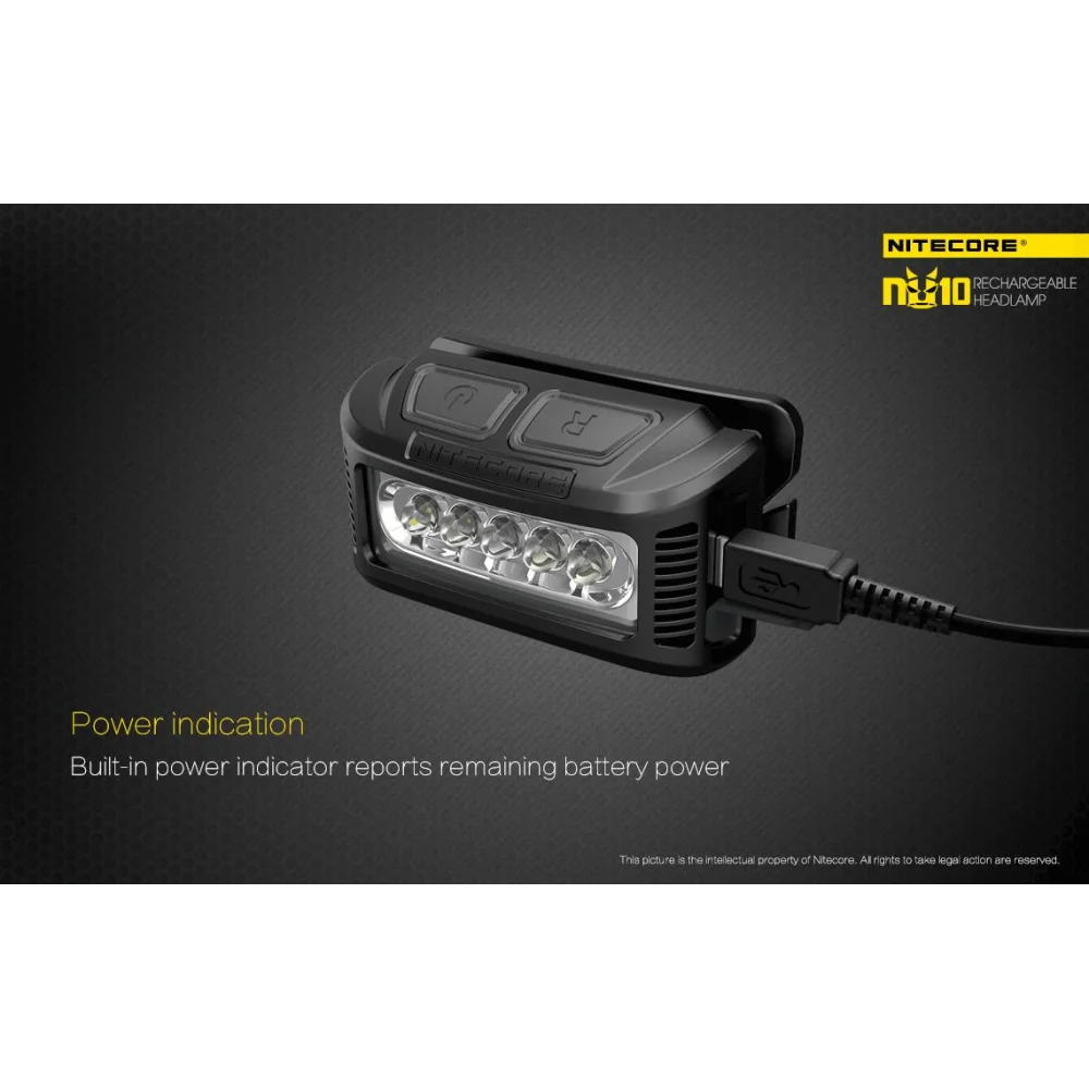 Czołówka Nitecore NU10 160 Lumenów Czarna 19 Czołówka Nitecore NU10 160 Lumenów Czarna