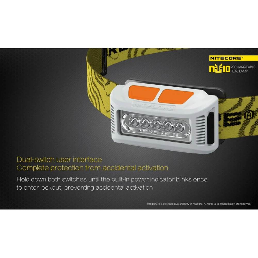 Czołówka Nitecore NU10 160 Lumenów Czarna 20 Czołówka Nitecore NU10 160 Lumenów Czarna