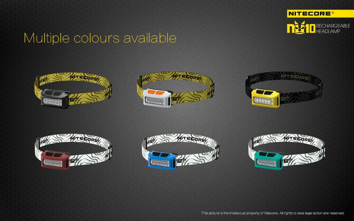 Światło S.O.S.: Tak | Maksymalny czas pracy (godz.): 150 | Zasięg wiązki światła (m): 35 | Baterie w zestawie: Tak | Wodoodporność: Tak | Światło stroboskopowe: nie | Waga (g): 65 | Moc światła (L): 160 - LifeGun.pl Czołówka Nitecore NU10 160 Lumenów Czarna-22