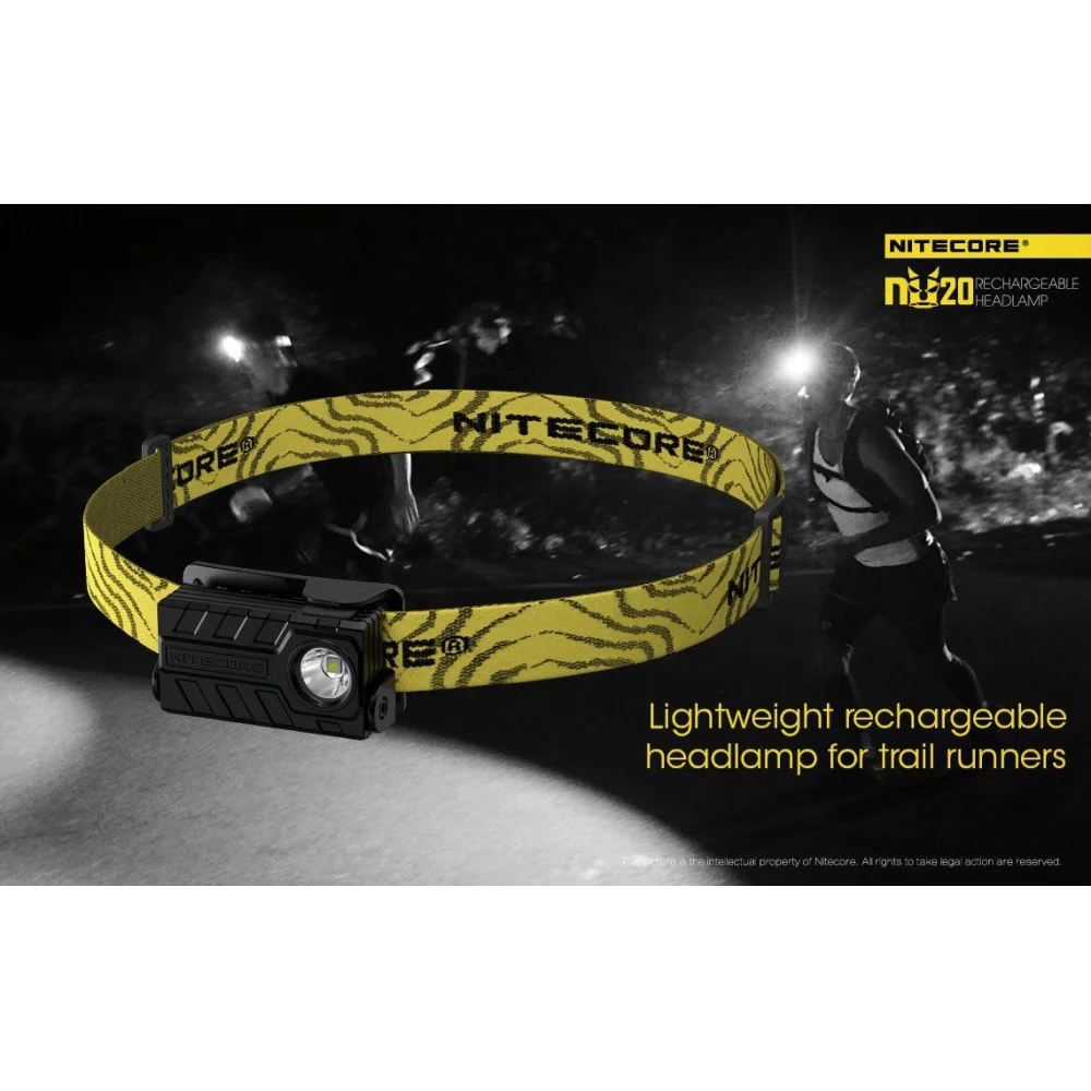 Czołówka Nitecore NU20 360 lumenów Żółta 4 Czołówka Nitecore NU20 360 lumenów Żółta