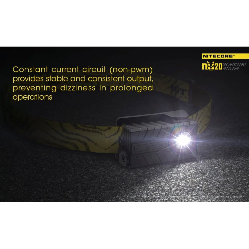 Czołówka Nitecore NU20 360 lumenów Żółta 11 Czołówka Nitecore NU20 360 lumenów Żółta