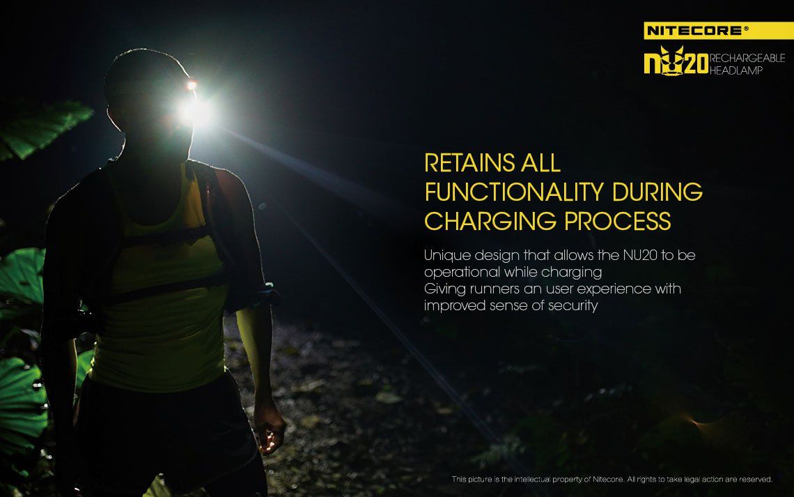 Światło S.O.S.: Tak | Zasięg wiązki światła (m): 80 | Wodoodporna: Tak - do 1.5 metra | Moc światła (L): 360 | Waga (g): 47 | Źródło światła: Dioda LED Cree XP-G2 S3 - LifeGun.pl Czołówka Nitecore NU20 360 lumenów Żółta-13