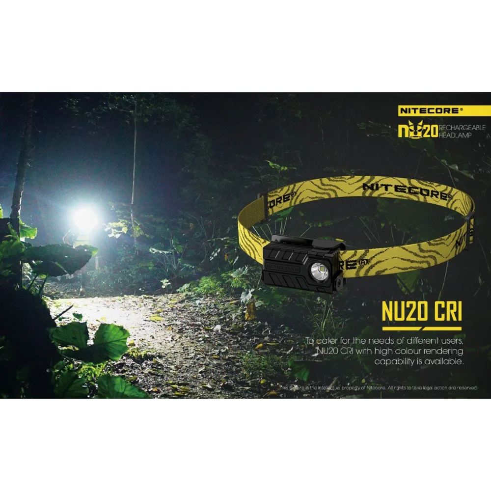 Czołówka Nitecore NU20 360 lumenów Żółta 17 Czołówka Nitecore NU20 360 lumenów Żółta