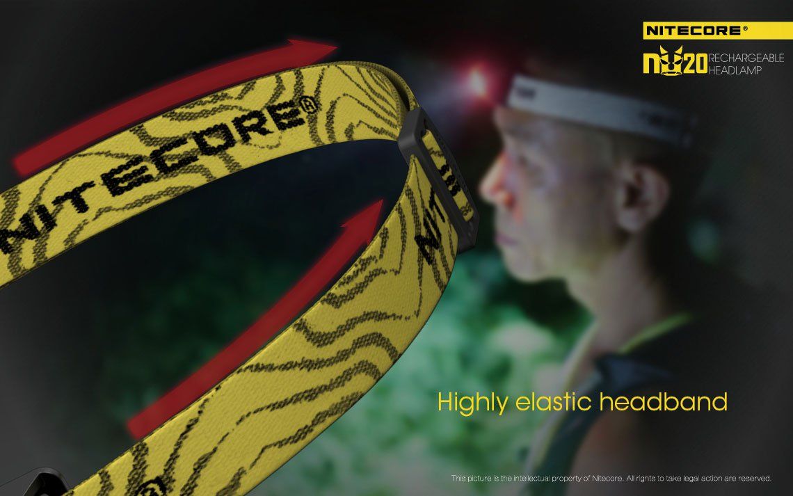 Światło S.O.S.: Tak | Zasięg wiązki światła (m): 80 | Wodoodporna: Tak - do 1.5 metra | Moc światła (L): 360 | Waga (g): 47 | Źródło światła: Dioda LED Cree XP-G2 S3 - LifeGun.pl Czołówka Nitecore NU20 360 lumenów Żółta-18