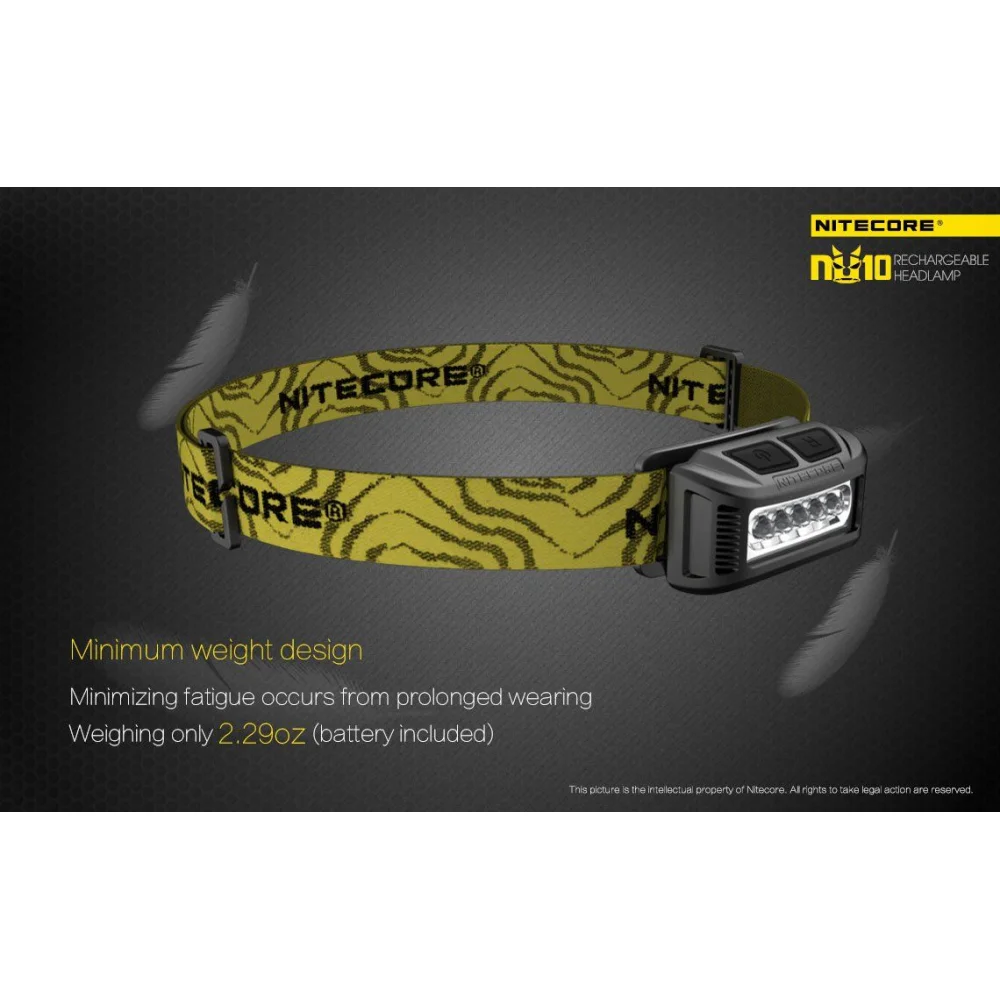 Czołówka Nitecore NU10 160 Lumenów Czerwona 9 Czołówka Nitecore NU10 160 Lumenów Czerwona