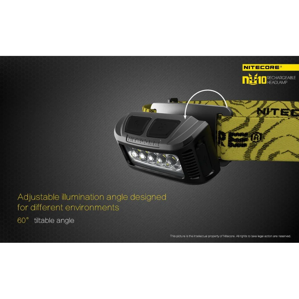 Czołówka Nitecore NU10 160 Lumenów Niebieska 8 Czołówka Nitecore NU10 160 Lumenów Niebieska