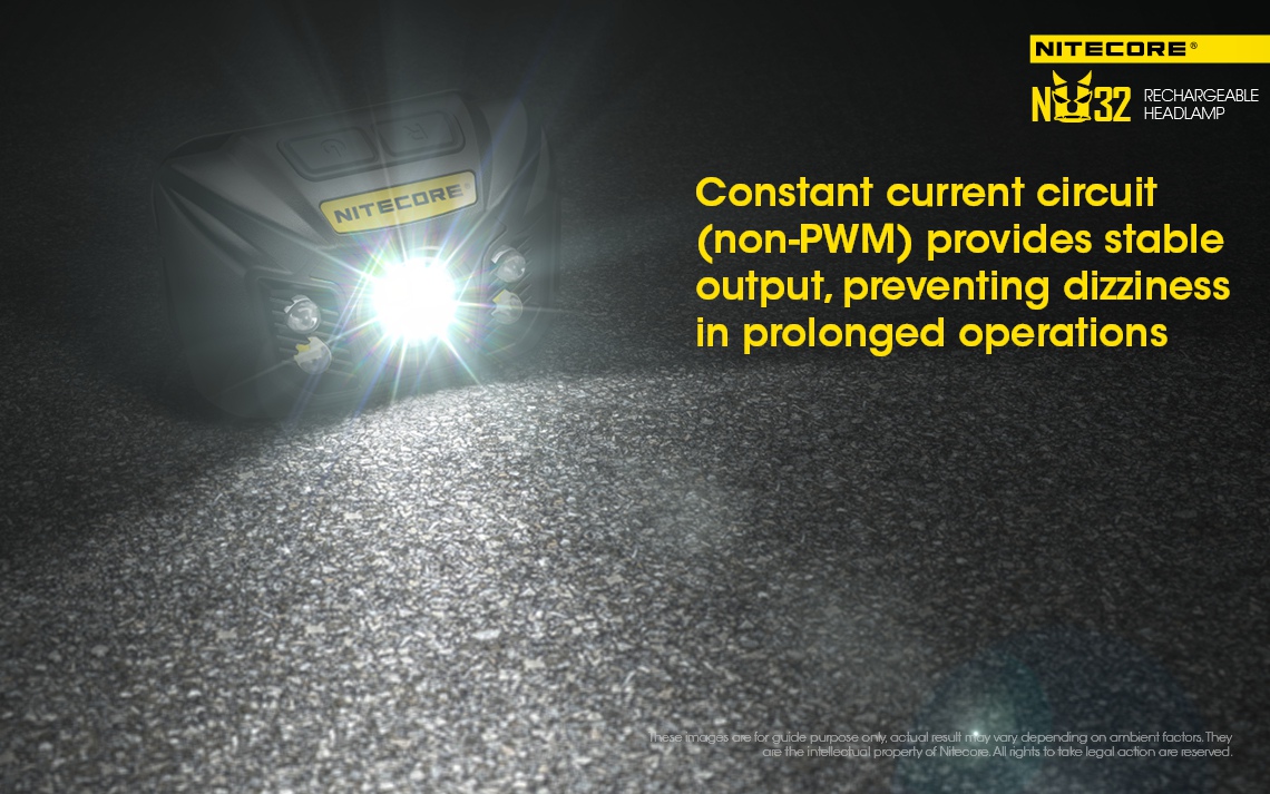 Światło S.O.S.: Tak | Maksymalny czas pracy (godz.): 330 | Zasięg wiązki światła (m): 125 | Długość całkowita (mm): 63 | Waga (g): 76.4 | Moc światła (L): 550 - LifeGun.pl Czołówka Nitecore NU32 550 lumenów-19