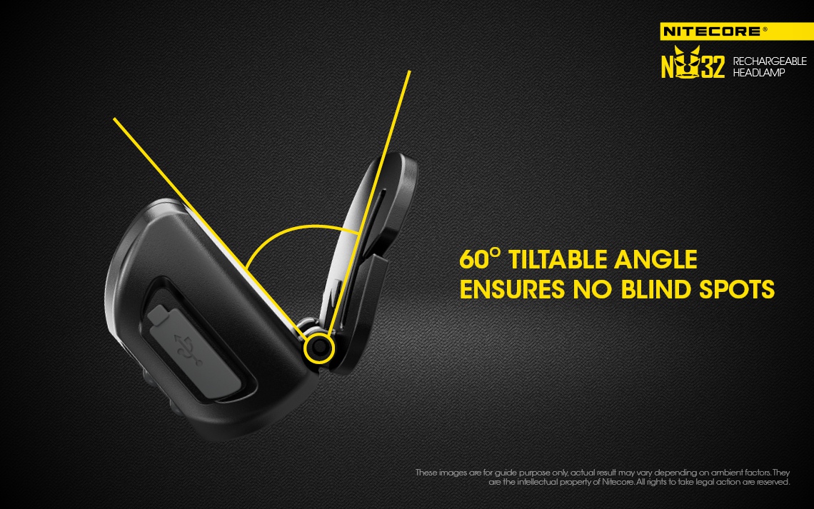 Światło S.O.S.: Tak | Maksymalny czas pracy (godz.): 330 | Zasięg wiązki światła (m): 125 | Długość całkowita (mm): 63 | Waga (g): 76.4 | Moc światła (L): 550 - LifeGun.pl Czołówka Nitecore NU32 550 lumenów-20