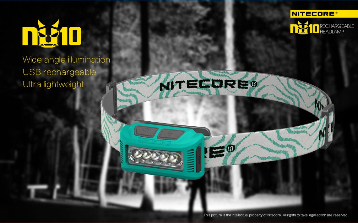 Maksymalny czas pracy (godz.): 150 | Zasięg wiązki światła (m): 30 | Moc światła (L): 115 - LifeGun.pl Czołówka Nitecore NU10CRI 115 lumenów Żółta-2