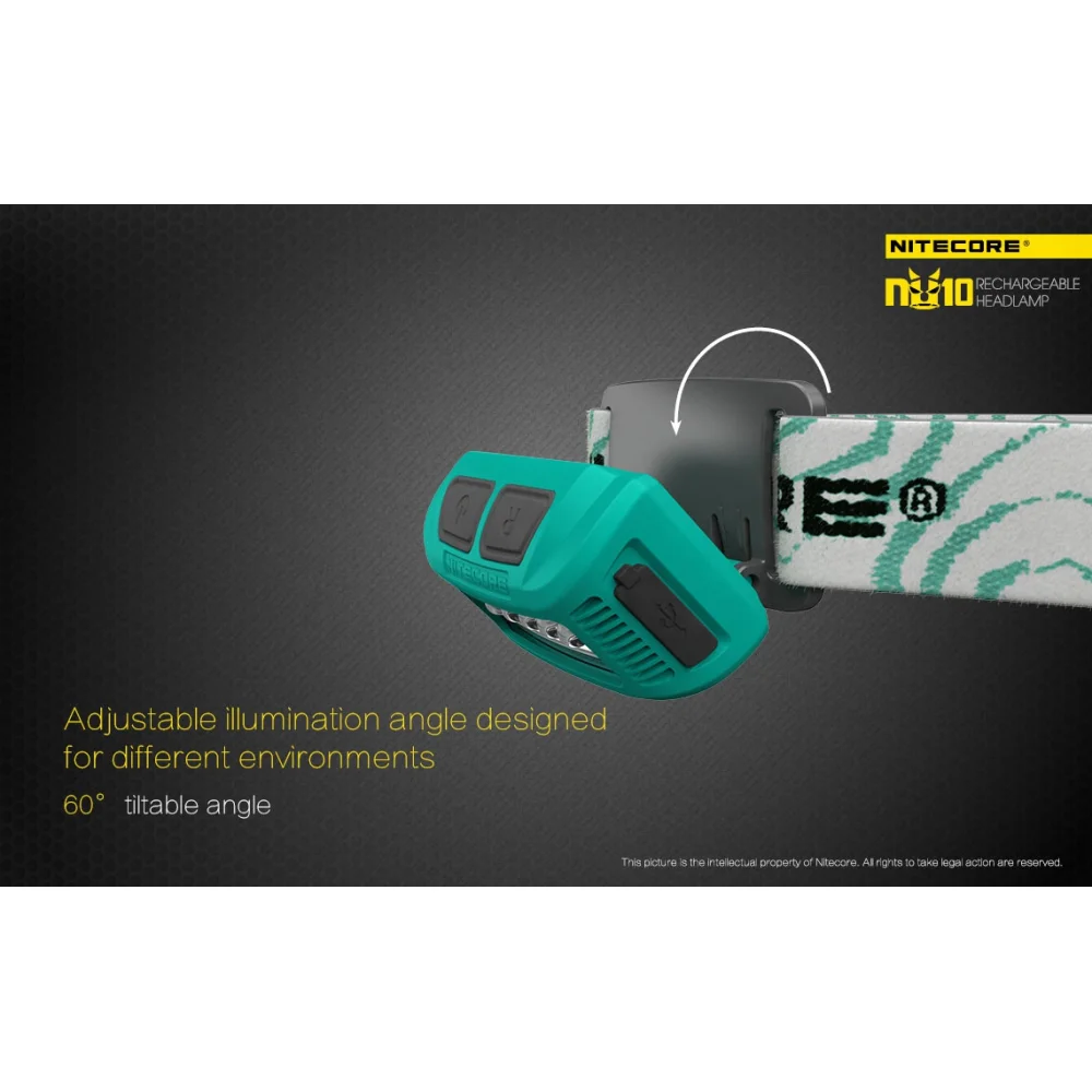 Czołówka Nitecore NU10CRI 115 lumenów Żółta 4 Czołówka Nitecore NU10CRI 115 lumenów Żółta
