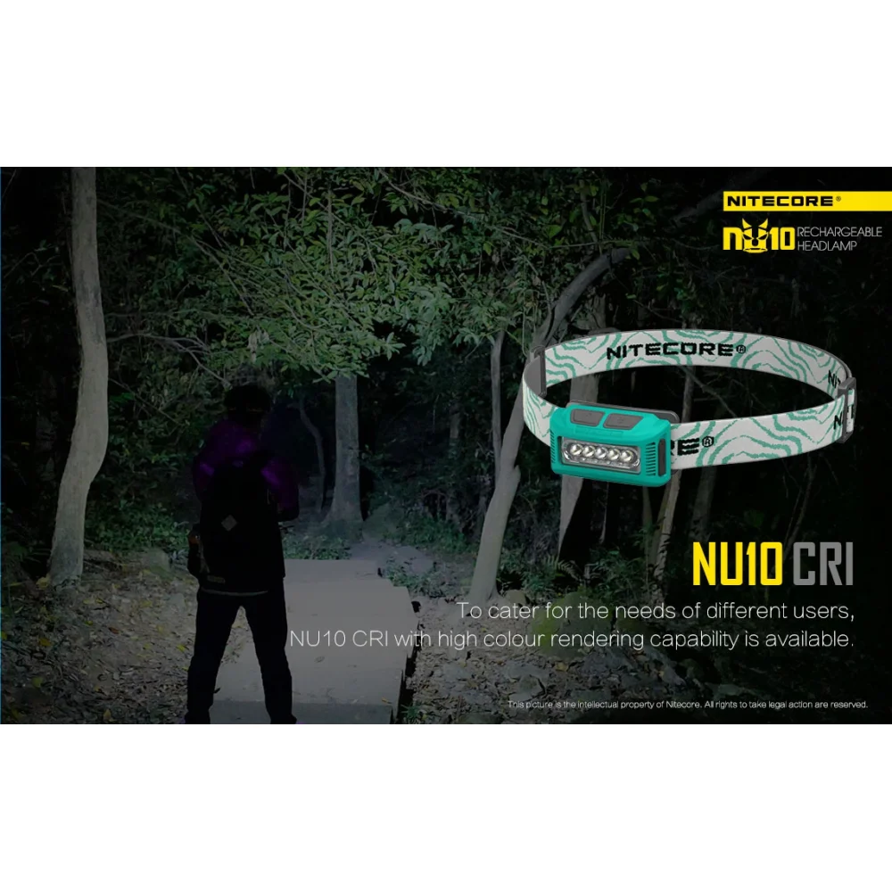 Czołówka Nitecore NU10CRI 115 lumenów Żółta 17 Czołówka Nitecore NU10CRI 115 lumenów Żółta