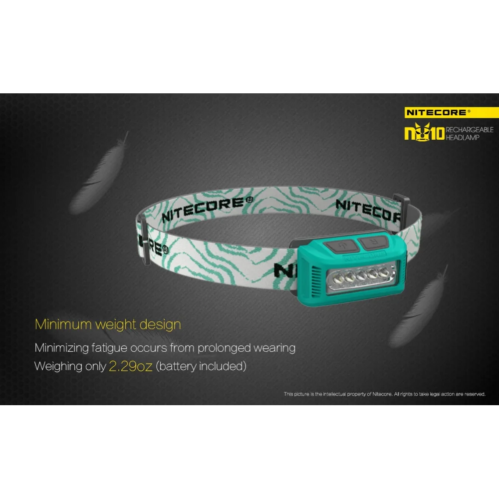 Czołówka Nitecore NU10CRI 115 lumenów Czerwona 7 Czołówka Nitecore NU10CRI 115 lumenów Czerwona
