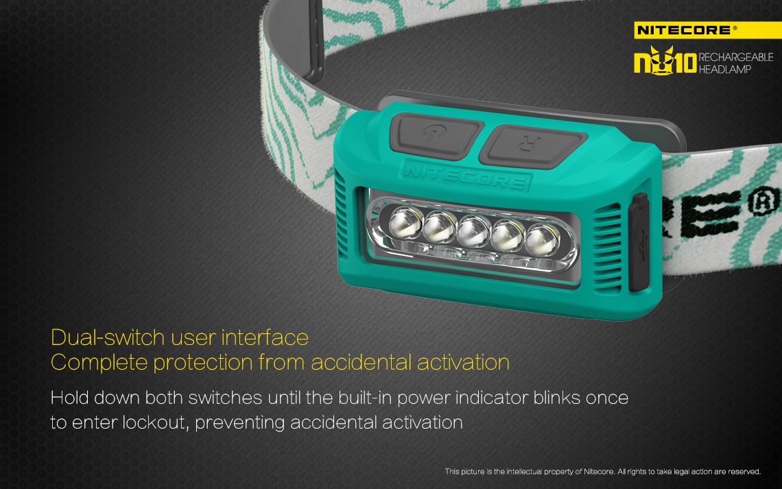 Maksymalny czas pracy (godz.): 150 | Zasięg wiązki światła (m): 30 | Moc światła (L): 115 - LifeGun.pl Czołówka Nitecore NU10CRI 115 lumenów Czerwona-16
