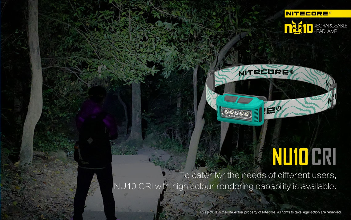 Maksymalny czas pracy (godz.): 150 | Zasięg wiązki światła (m): 30 | Moc światła (L): 115 - LifeGun.pl Czołówka Nitecore NU10CRI 115 lumenów Czerwona-19