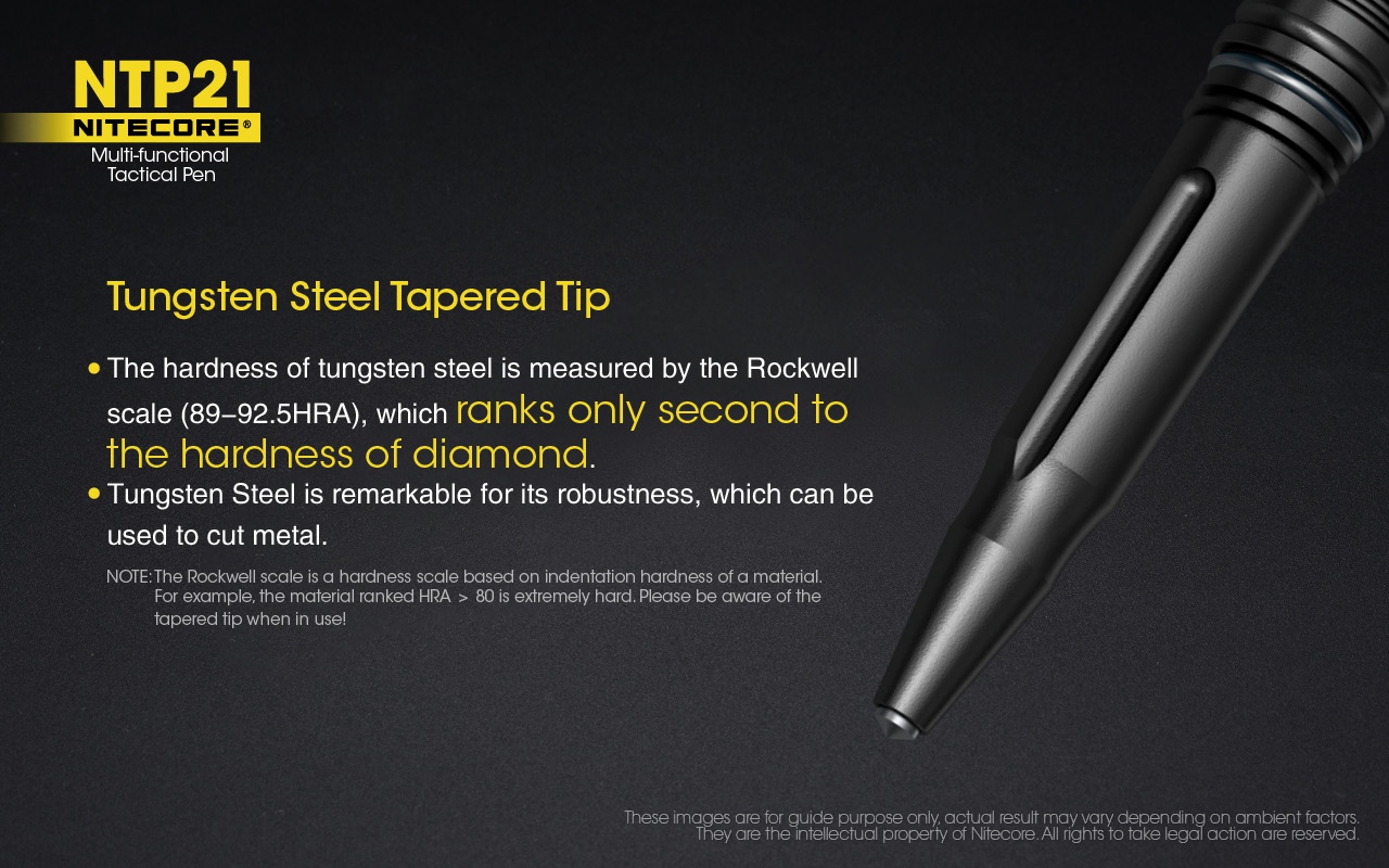 Długość całkowita (mm): 149 | Waga (g): 25 - LifeGun.pl Długopis taktyczny Nitecore NTP21-9