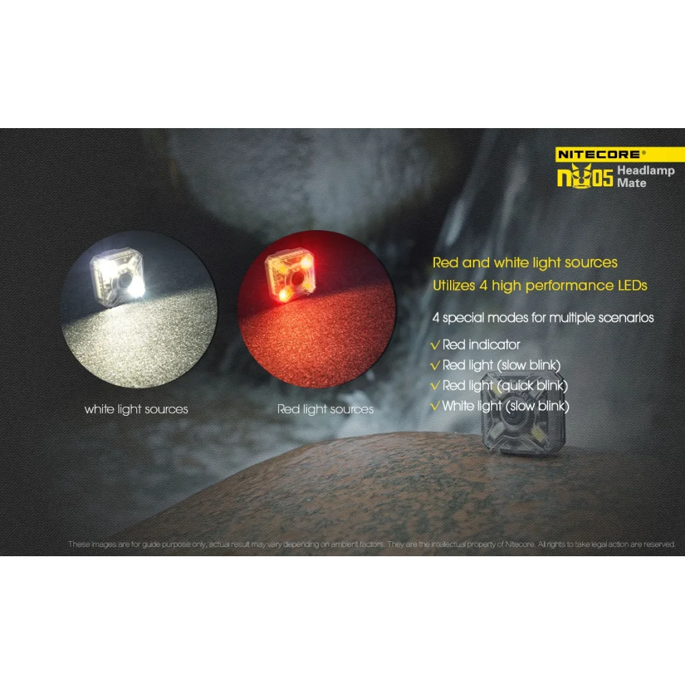 Czołówka Nitecore NU05 35 lumenów 5 Czołówka Nitecore NU05 35 lumenów