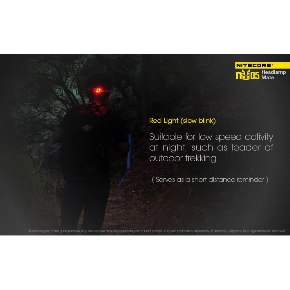 Czołówka Nitecore NU05 35 lumenów 6 Czołówka Nitecore NU05 35 lumenów