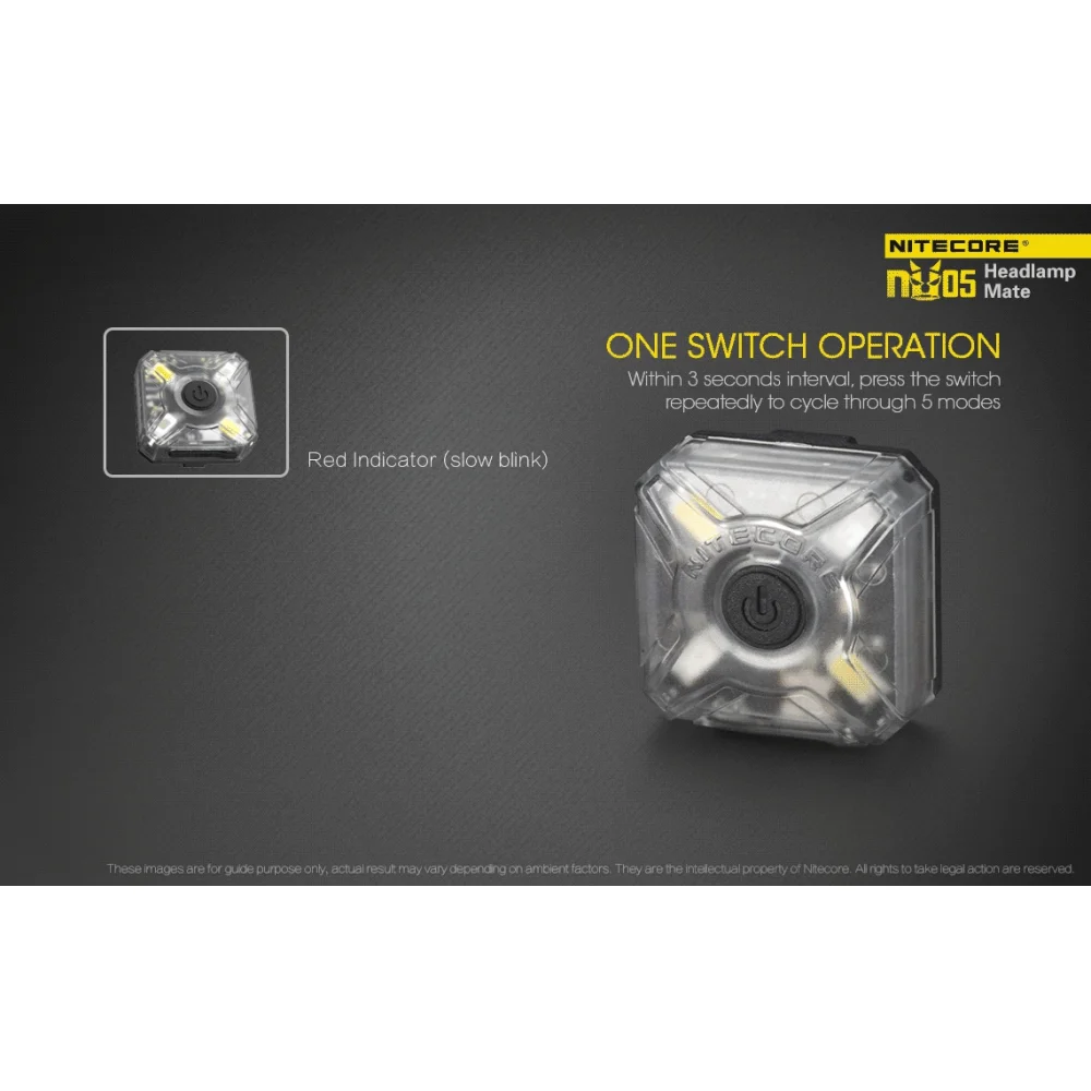 Czołówka Nitecore NU05 35 lumenów 12 Czołówka Nitecore NU05 35 lumenów