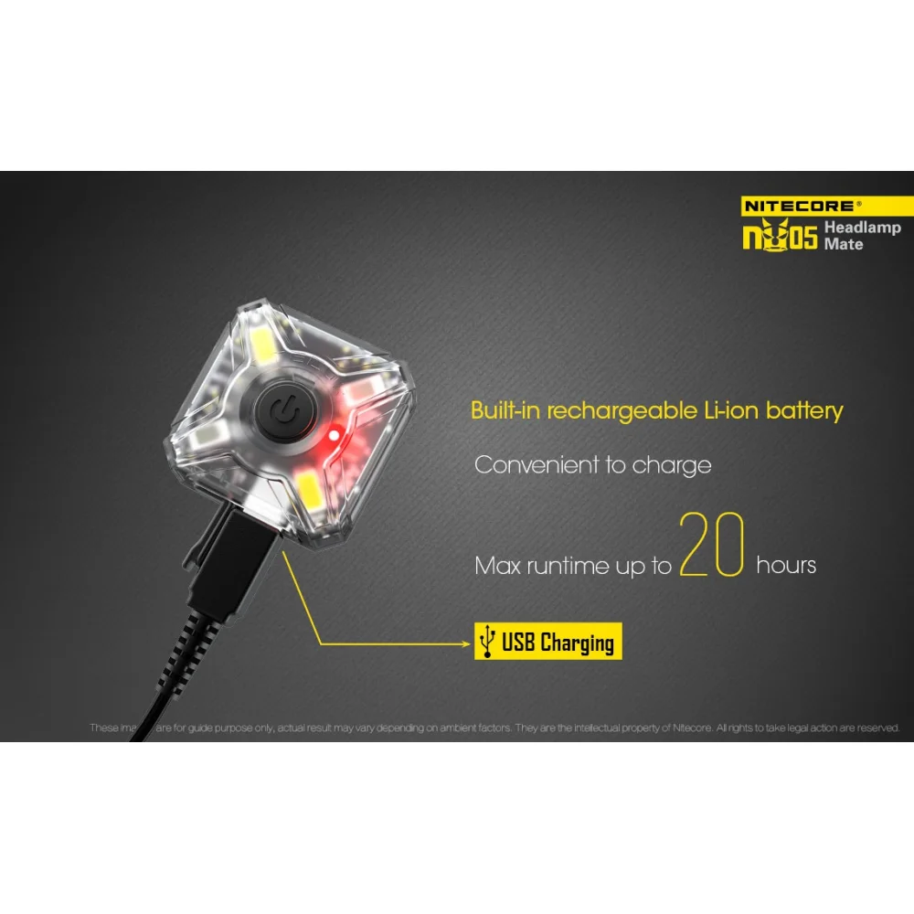 Czołówka Nitecore NU05 35 lumenów 13 Czołówka Nitecore NU05 35 lumenów