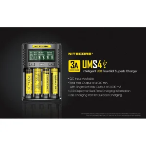 Ładowarka do akumulatorów Nitecore UMS4