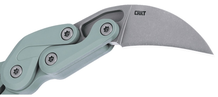 CRKT 4041GR PROVOKE GRIVORY to konstrukcja nawiązująca stylistycznie do klasycznych azjatyckich noży typu karambit, łącząca jednocześnie najnowsze technologie z futurystycznym wyglądem.Innowacyjna technologia Kinematic pozwala na błyskawiczne wypchnięcie ostrza przy pomocy kciuka, które automatycznie ulega zablokowaniu.Aby zwolnić blokadę, wystarczy przesunąć specjalną dźwignię.Głownia o agresywnej linii i wykończeniu Stonewash, wykonana jest z wytrzymałej stali AUS 8, zaś rękojeść z Grivory.Jest to lekkie, trwałe tworzywo - LifeGun.pl NÓŻ CRKT 4041GR - PROVOKE GRIVORY GREEN-6