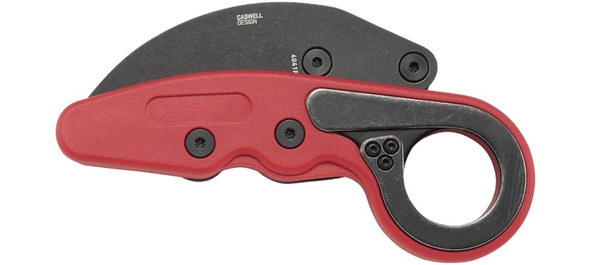 CRKT 4041R PROVOKE GRIVORY to konstrukcja nawiązująca stylistycznie do klasycznych azjatyckich noży typu karambit, łącząca jednocześnie najnowsze technologie z futurystycznym wyglądem.Innowacyjna technologia Kinematic pozwala na błyskawiczne wypchnięcie ostrza przy pomocy kciuka, które automatycznie ulega zablokowaniu.Aby zwolnić blokadę, wystarczy przesunąć specjalną dźwignię.Głownia o agresywnej linii i wykończeniu Stonewash, wykonana jest z wytrzymałej stali 1.4116, zaś rękojeść z Grivory.Jest to lekkie, trwałe tworzywo sztuczne - LifeGun.pl NÓŻ CRKT 4041R - PROVOKE GRIVORY RED-5