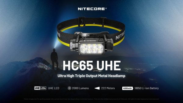 Latarka Czołówka Nitecore HC65 UHE 2000 lumenów-2