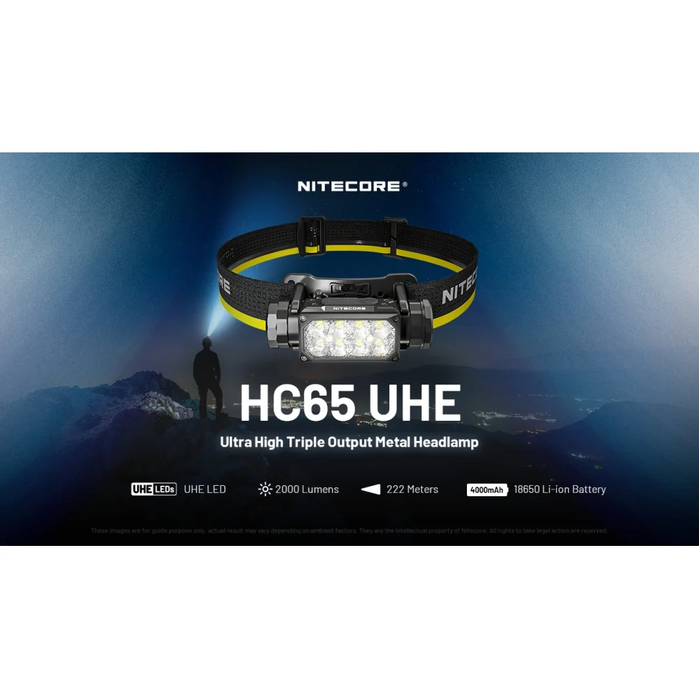 Latarka Czołówka Nitecore HC65 UHE 2000 lumenów 2 Latarka Czołówka Nitecore HC65 UHE 2000 lumenów