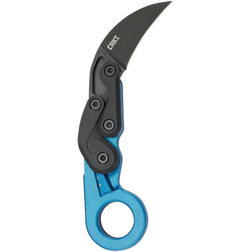 CRKT 4041B PROVOKE GRIVORY to konstrukcja nawiązująca stylistycznie do klasycznych azjatyckich noży typu karambit, łącząca jednocześnie najnowsze technologie z futurystycznym wyglądem.Innowacyjna technologia Kinematic pozwala na błyskawiczne wypchnięcie ostrza przy pomocy kciuka, które automatycznie ulega zablokowaniu.Aby zwolnić blokadę, wystarczy przesunąć specjalną dźwignię.Głownia o agresywnej linii i wykończeniu Stonewash, wykonana jest z wytrzymałej stali 1.4116, zaś rękojeść z Grivory.Jest to - LifeGun.pl NÓŻ CRKT 4041B - PROVOKE GRIVORY BLUE METALLIC-2