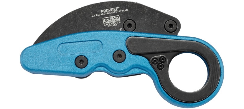 CRKT 4041B PROVOKE GRIVORY to konstrukcja nawiązująca stylistycznie do klasycznych azjatyckich noży typu karambit, łącząca jednocześnie najnowsze technologie z futurystycznym wyglądem.Innowacyjna technologia Kinematic pozwala na błyskawiczne wypchnięcie ostrza przy pomocy kciuka, które automatycznie ulega zablokowaniu.Aby zwolnić blokadę, wystarczy przesunąć specjalną dźwignię.Głownia o agresywnej linii i wykończeniu Stonewash, wykonana jest z wytrzymałej stali 1.4116, zaś rękojeść z Grivory.Jest to - LifeGun.pl NÓŻ CRKT 4041B - PROVOKE GRIVORY BLUE METALLIC-4