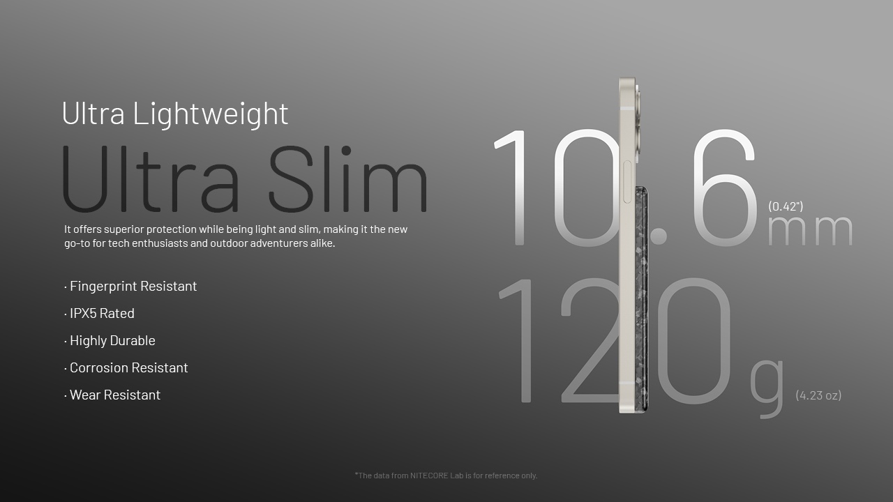 NITECORE NW5000 to ultracienki powerbank o imponującej pojemności 5000 mAh.Łączy w sobie funkcjonalność, nowoczesne wzornictwo, kompaktowe rozmiary oraz niską wagę.Obudowa z włókna węglowego posiada zgodność z normą szczelności IPX5, zapewniając niezawodność nawet w trudnych warunkach atmosferycznych. Model oferuje innowacyjne funkcje, takie jak ładowanie bezprzewodowe o mocy 15W oraz szybkie ładowanie za pomocą kabla z mocą 20W.Umożliwia także podłączenie do - LifeGun.pl POWERBANK NITECORE NW5000-7